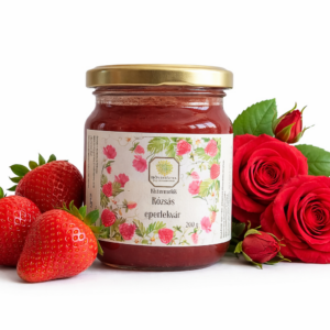 Rózsás eperlekvár, 200 g