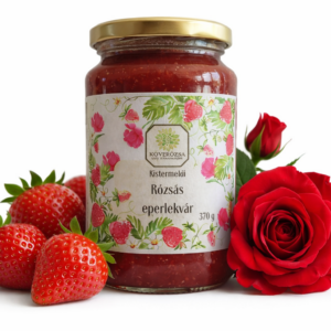 Rózsás eperlekvár, 370 g